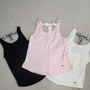 Nike Women's Tank Tops - Black, Pink, White